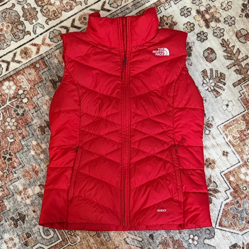 The North Face Cherry Red Quilted Vest